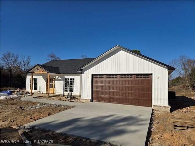 view of modern farmhouse