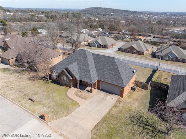 birds eye view of property featuring a residential view