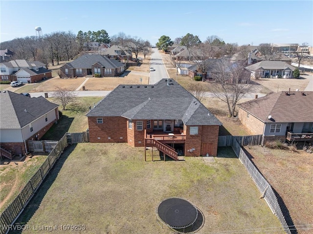 drone / aerial view with a residential view