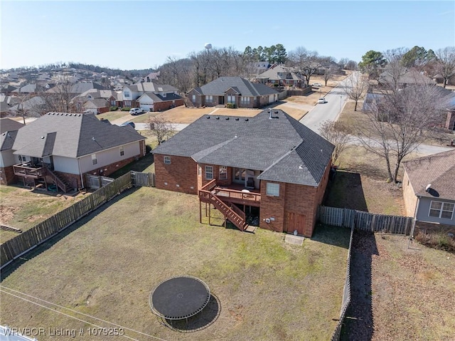 drone / aerial view featuring a residential view