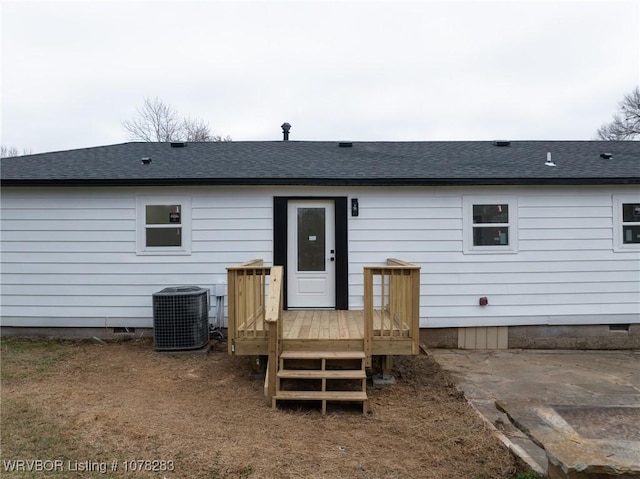 48 W Gary St, Greenwood, AR 72936 - rear view of property with a deck and cooling unit