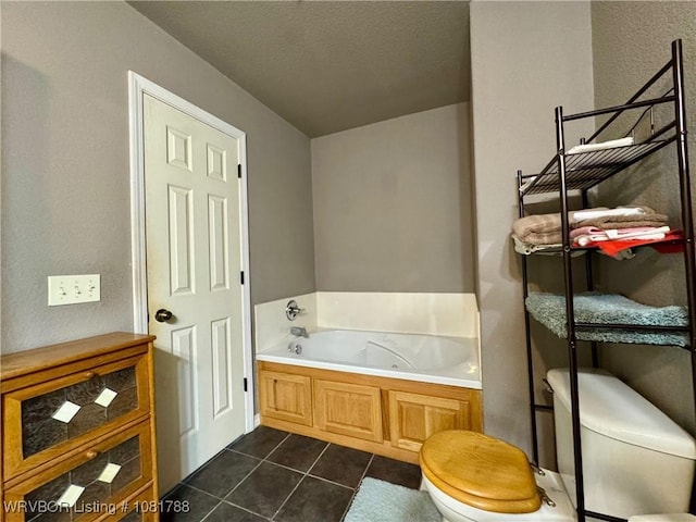 11739 282nd Hwy, Mountainburg, AR 72946 - full bath with a tub with jets and tile patterned floors