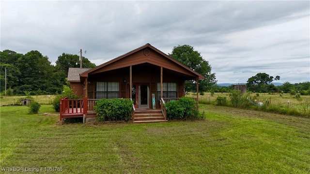11739 282nd Hwy, Mountainburg, AR 72946 - view of front facade with a front yard and a porch