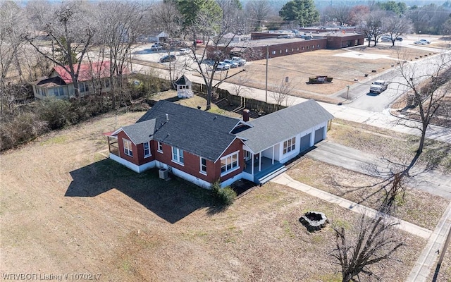 view from above of property