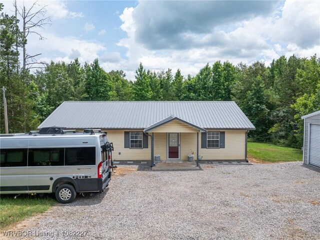 23 Wild Rose Ln, Booneville, AR 72927 - view of front of home with a metal roof