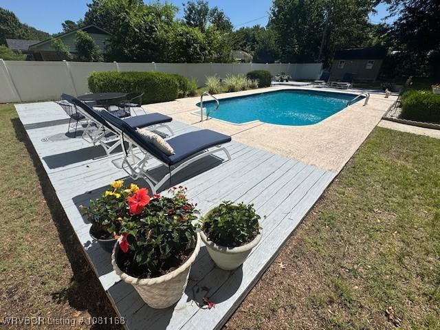 216 Jefferson Dr, Charleston, AR 72933 - view of pool featuring a patio area and a deck