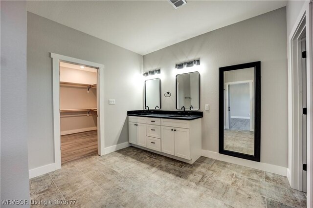 3220 Harmony Rd, Alma, AR 72921 - bathroom featuring double vanity and a walk in closet