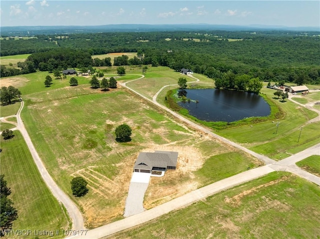 3220 Harmony Rd, Alma, AR 72921 - aerial view of sparsely populated area featuring a nearby body of water and a forest