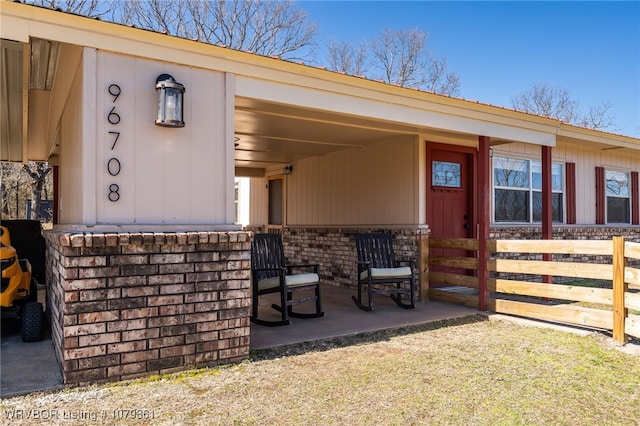 view of entrance to property