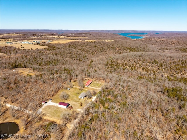 bird's eye view with a rural view