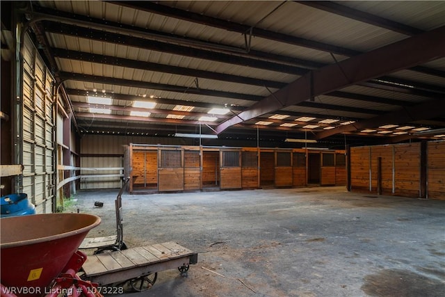 view of horse barn