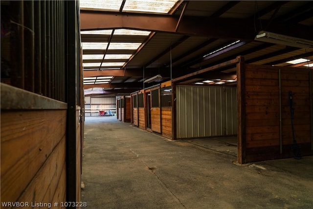 view of horse barn