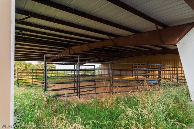 view of horse barn