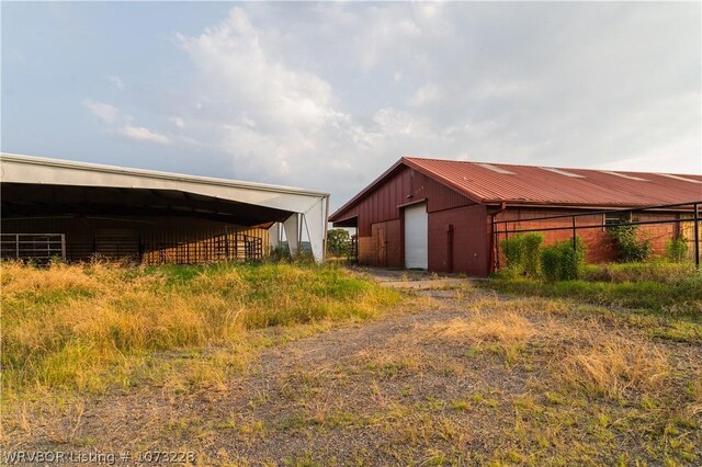 view of outdoor structure