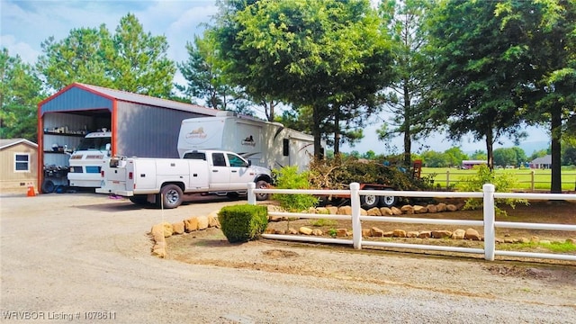 205 Lee Ordner, Panama, OK 74951 - view of front of property featuring a detached carport and fence