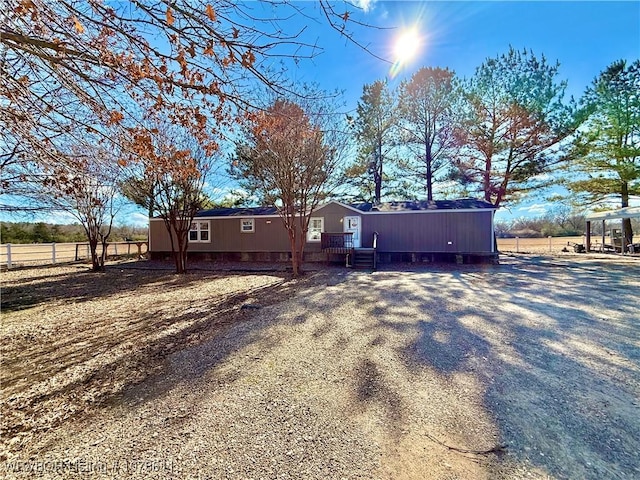 205 Lee Ordner, Panama, OK 74951 - rear view of house featuring fence