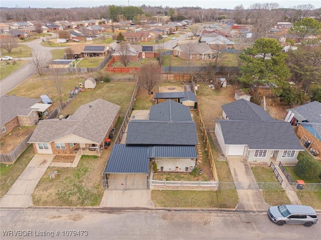 drone / aerial view featuring a residential view