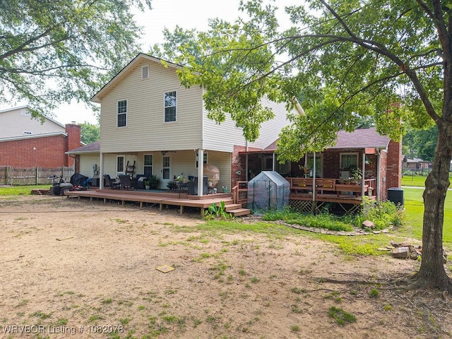 1804 Weeks Ln, Fort Smith, AR 72903 - rear view of property featuring a deck
