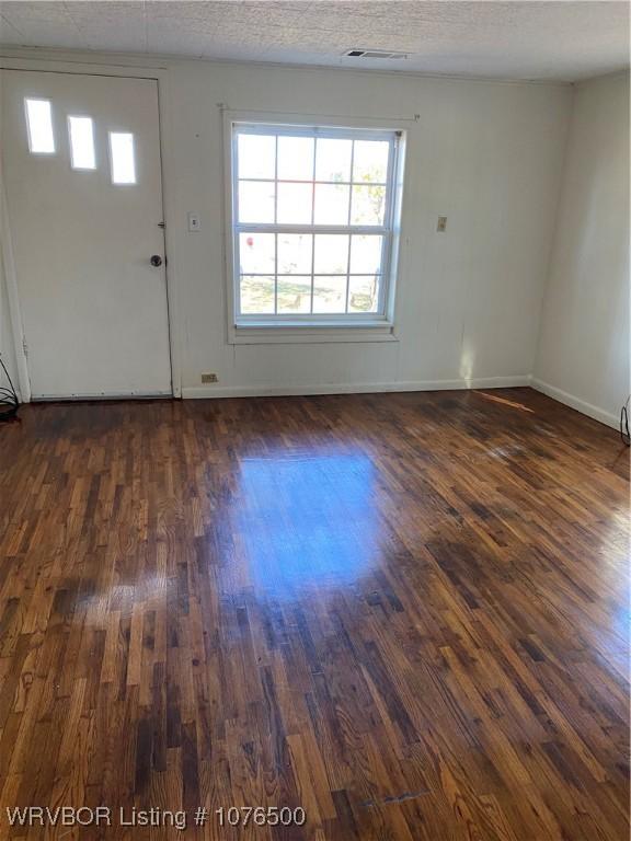 entrance foyer with dark wood-type flooring