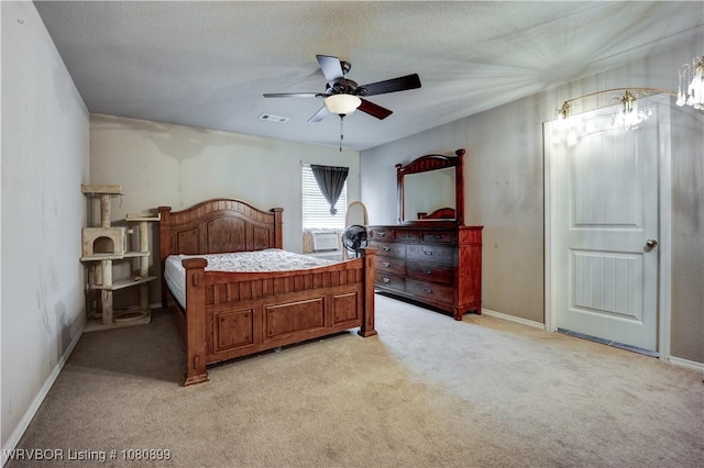 2005 Scarlet Oak Dr, Van Buren, AR 72956 - bedroom with light carpet, ceiling fan, and baseboards