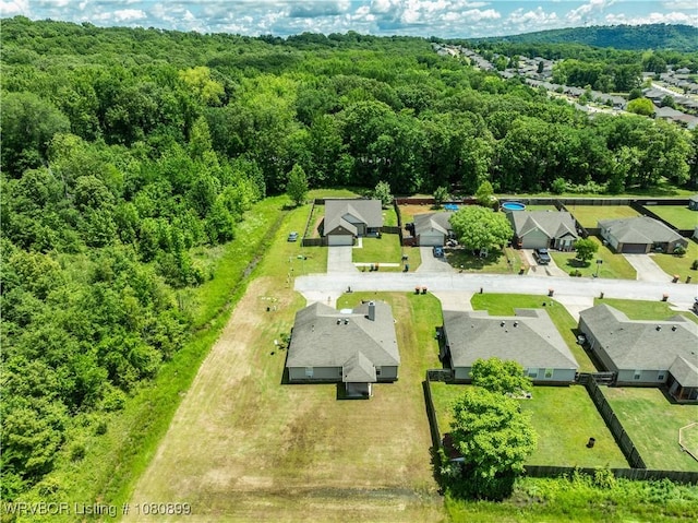 2005 Scarlet Oak Dr, Van Buren, AR 72956 - aerial perspective of suburban area featuring a heavily wooded area