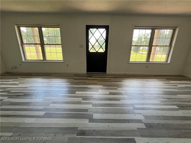 1611 Kimberling Hill Dr, Alma, AR 72921 - foyer featuring wood finished floors and a textured ceiling