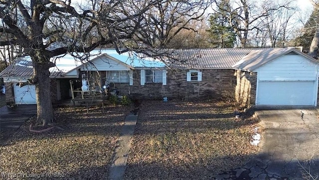 ranch-style house with a garage