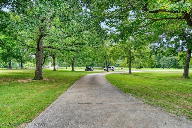 298 Bayou Rd, Fort Gibson, OK 74434 - view of property's community with driveway and a yard