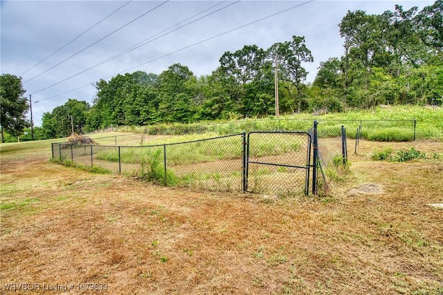 298 Bayou Rd, Fort Gibson, OK 74434 - view of yard featuring a gate and fence