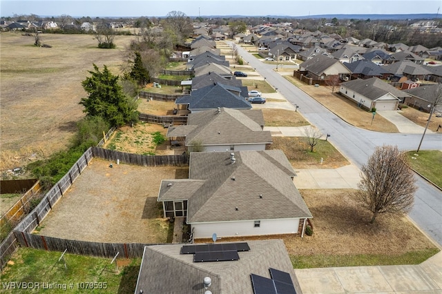 birds eye view of property featuring a residential view