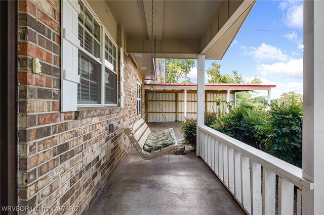 view of balcony