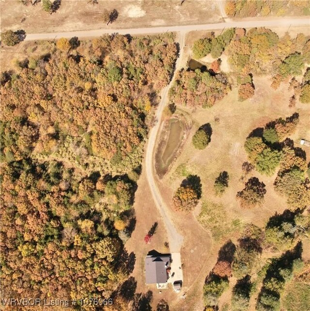 aerial view featuring a rural view