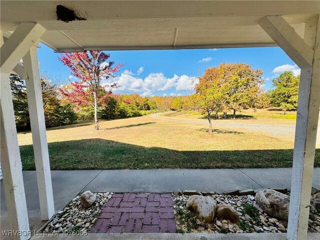 view of yard with a patio area