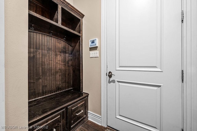 8200 Mile Tree Dr, Fort Smith, AR 72903 - mudroom with dark wood-type flooring and baseboards