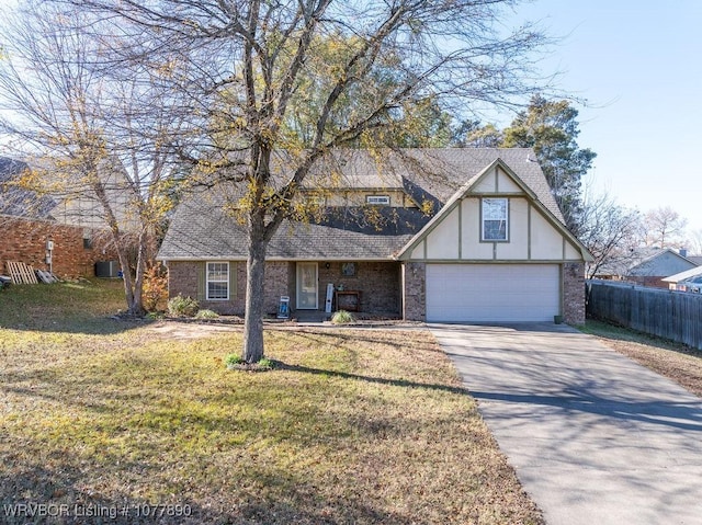 view of front of home with a front yard