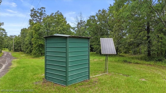 161129 N 4550th Rd, Talihina, OK 74571 - view of outdoor structure featuring solar panels