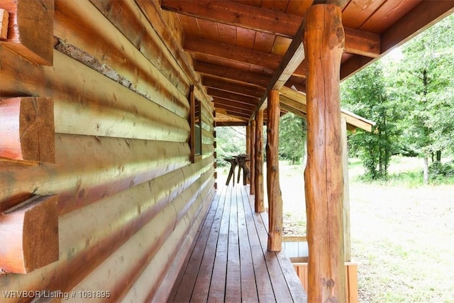 161129 N 4550th Rd, Talihina, OK 74571 - view of wooden deck