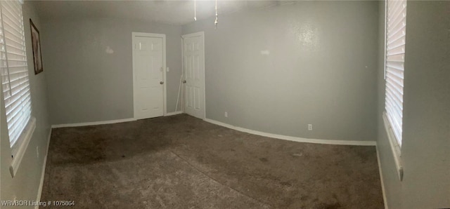 view of spare room