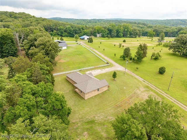 8601 Corona Ct, Uniontown, AR 72955 - aerial view of sparsely populated area featuring a heavily wooded area