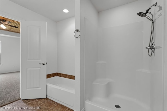 8601 Corona Ct, Uniontown, AR 72955 - bathroom with a shower and a bath