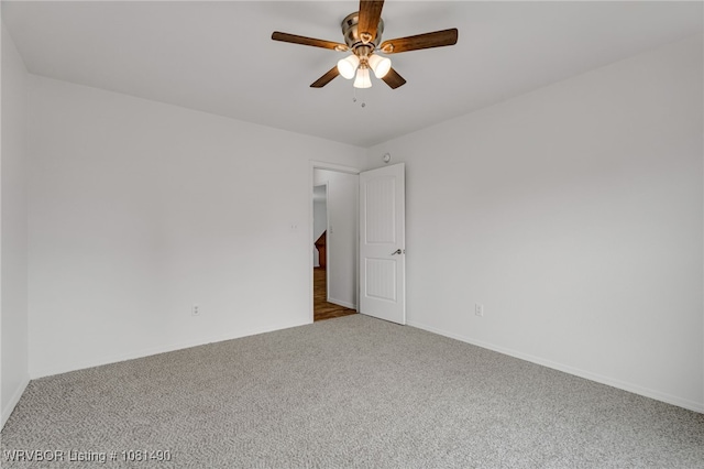 8601 Corona Ct, Uniontown, AR 72955 - carpeted empty room with ceiling fan and baseboards