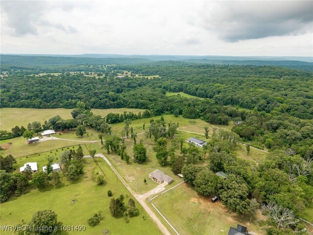 8601 Corona Ct, Uniontown, AR 72955 - overview of rural landscape featuring a heavily wooded area
