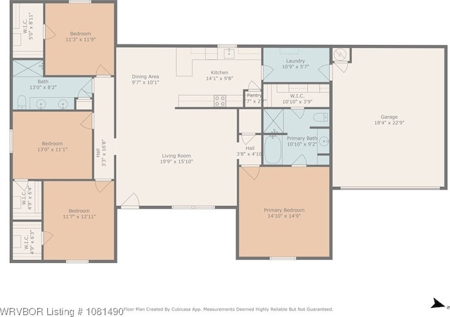 8601 Corona Ct, Uniontown, AR 72955 - room layout