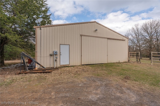 view of outbuilding