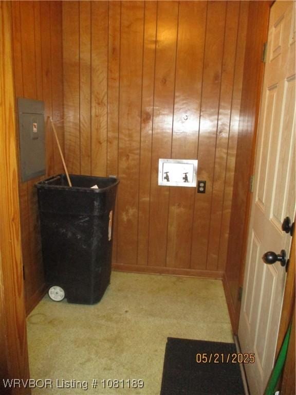 1501 18th St, Ozark, AR 72949 - interior space with wooden walls