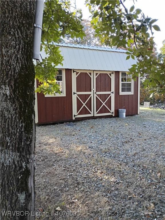 view of outdoor structure