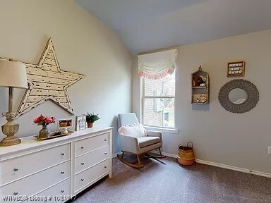 8011 Windflower Ln, Fort Smith, AR 72916 - living area with baseboards and vaulted ceiling