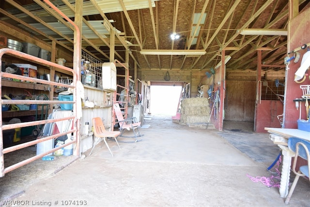 view of horse barn