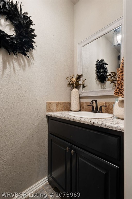 bathroom featuring vanity