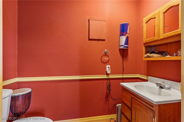 461510 E 1130th Rd, Sallisaw, OK 74955 - half bath with toilet and vanity